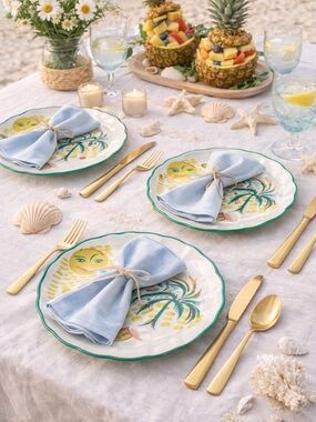 Roller Rabbit x Target 4 pc 9” Melamine Salad Plates